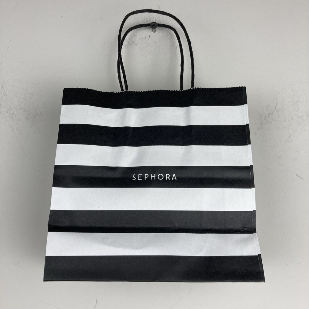 Sephora Poet Bag Black And White 6x6